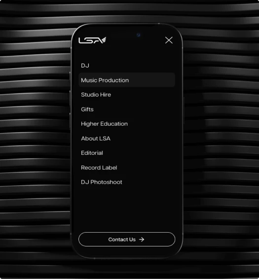 London Sound Academy scheduling interface