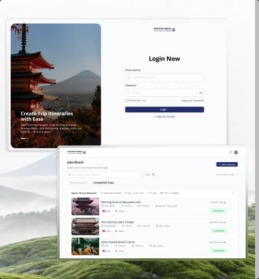 Pagoda Travel booking interface
