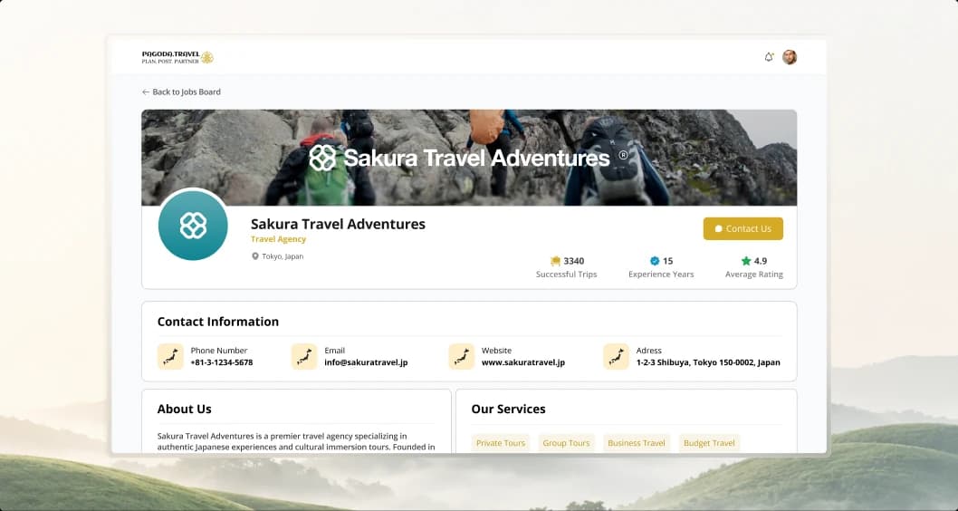 Pagoda Travel product design
